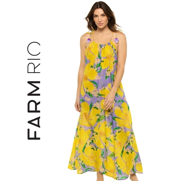 FARM Rio Pietra Cover Up Maxi Dress - Picture 2 of 16